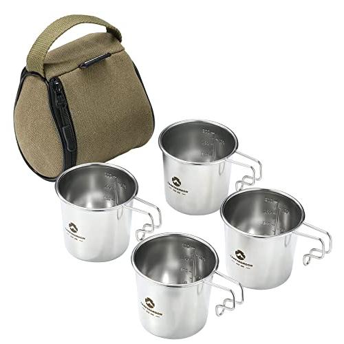 キャンピングムーン ソロマグ M キャンプ用 マグカップ 210ml 4点セット SOLO MUG B S-190-4P