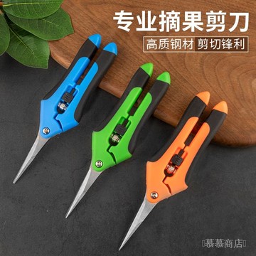 ✨可開發票#【30天熱銷515件】傢用剪刀葡萄粒摘果剪不銹鋼省力園林果樹花卉園藝修枝剪工具剪刀#免運