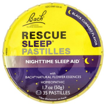 Bach, Rescue Sleep® 片，黑醋栗，35 片，1.7 盎司（50 克）