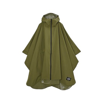 日本 KiU 休閒輕量斗篷雨衣K405-綠色 前長94cm 後長105cm  (JN4021)