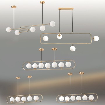 G9 白玉玻璃造型吊燈  49-61191、61192、61193、61194、61195