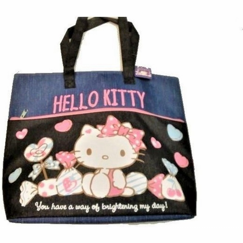 レディースバッグ Hello Kitty ハローキティ サンリオ キティ 保冷ビッグトートバッグ デニム風 サービス品 ビッグトートバッグ 通販 Lineポイント最大0 5 Get Lineショッピング
