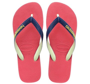 havaianas 哈瓦士 巴西人字拖 男款 Top mix 桃紅底藍白帶 涼鞋 拖鞋 夾腳拖 海灘鞋【南風百貨】