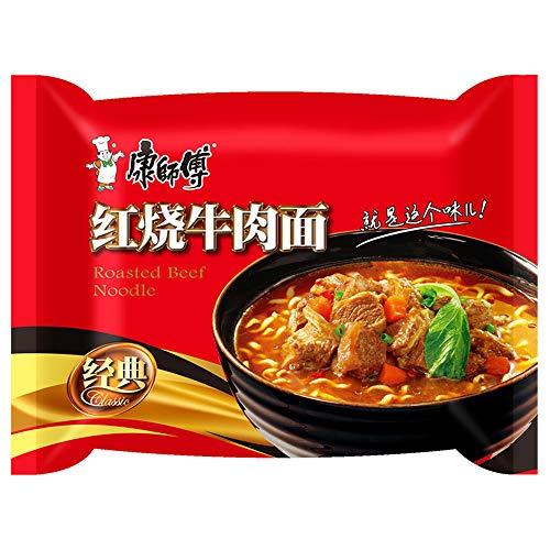 泡面 ??牛肉面 方便面 インスタント麺 康?傅?典系列 ??牛肉面 五?包 96g*5袋