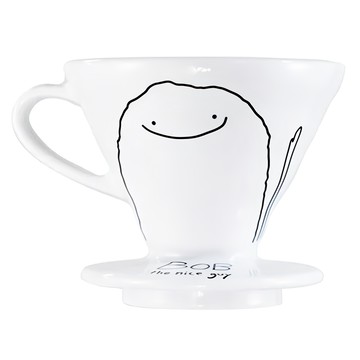 HARIO 好璃奧 V60 歐歐濾杯 BOB聯名款  VDC-02-W-Oh-A 1~4杯  1個  1~4杯