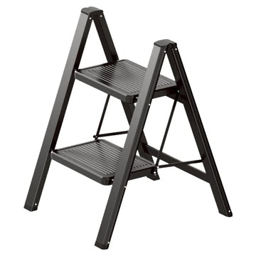 uniFun 樂汎生活 家用經典花架梯 2階 雅典黑  43 x 5.5 x 64cm  1個