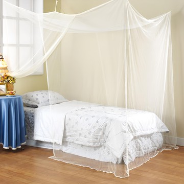 Cotton Field 棉花田傢飾 極簡風細網雙人四方蚊帳  150 x 180cm  米黃色