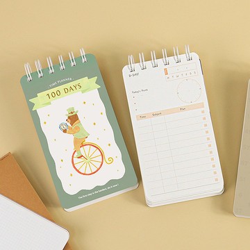 Chuyu 60K自填式100天計劃本/考前學習本/目標倒數計劃本