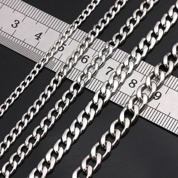 精選特惠 不鏽鋼304鈦鋼NK鏈子防水防汗不掉色鏈條製作飾品手鍊項鍊diy配件
