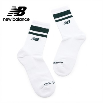 【New Balance】 NB 條紋中長襪_中性_綠/白色_LAS51231WG