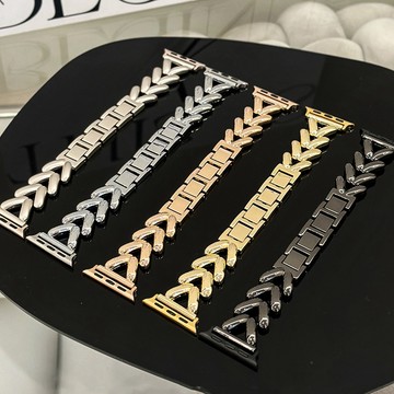 金屬八字金屬錶帶 適用 Apple watch 錶帶 iwatch全系列通用