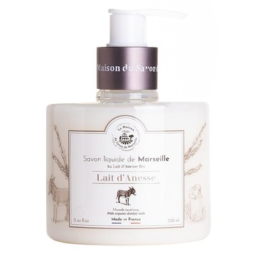 La Maison du Savon de Marseille 馬賽皂之家 水嫩驢奶古法液體馬賽皂 從頭到腳全身清潔 成分單純使用安心  330ml  1瓶