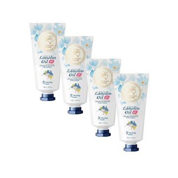 澳洲 G&M 花漾水潤酪梨油綿羊護手霜含維他命E-早晨海岸(70g/支 4入組)