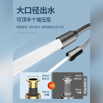 高壓伸縮軟管水槍加長花灑水管電話線防爆增壓彈簧管馬桶噴槍軟管