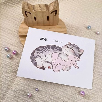 ME183-18_我紙在乎你百喵萌明信片_postcard