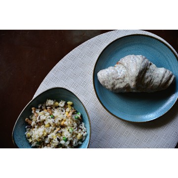 【優惠套組】典藏鈷藍三角餐碗 x 鈷藍圓盤