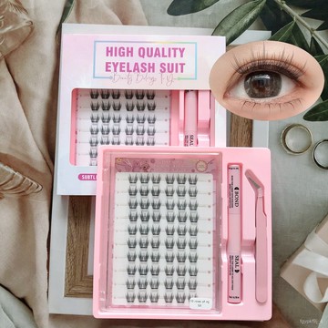 💥自然款假睫毛💥假睫毛套裝大容量輕薄款流蘇睫假睫毛淩亂感十足根部彎彎自然款自貼假眼睫毛 9XCJ