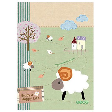 美加美 25K 空白平裝筆記 綿羊 10本/包 AF1619【APP滿額下單10%點數(單一帳號最高5000點)】1/31止