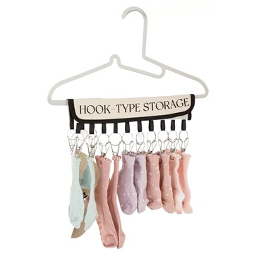 THE LOOK多功能掛帽夾 節省空間 穩固耐用  灰色 + 米色 + 黑色  1個