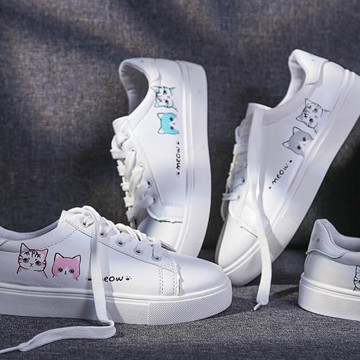 23春秋款女鞋防滑軟底舒適單鞋平跟輕便百搭學生運動休閑鞋小白鞋