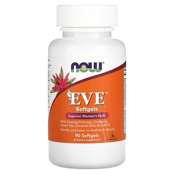 NOW Foods, EVE，高級女性多維生素，90 粒軟凝膠