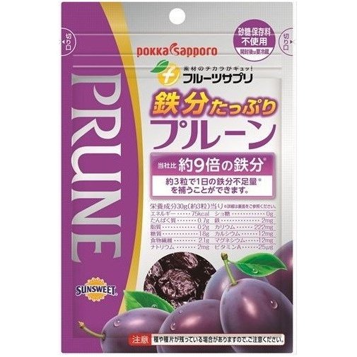 フルーツサプリ　鉄分たっぷりプルーン　７０ｇ