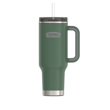 【THERMOS膳魔師】不銹鋼真空吸管隨行瓶_TS180系列_1200ml_綠