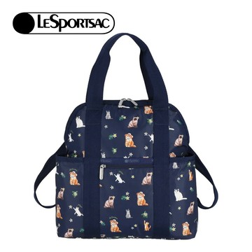 Lesportsac Double Trouble Backpack 手提兩用後背包 媽媽包 送禮 禮物 推薦 女包(熱帶度假貓咪)L261-2442PB-HF95