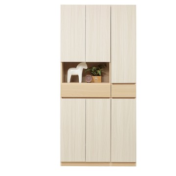 直人木業-AVERY現代輕奢風玄關鞋櫃組90公分(中空60公分+玄關櫃30公分)