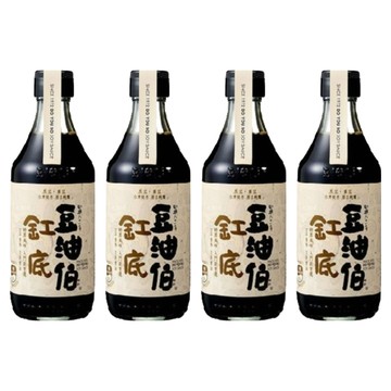 豆油伯 缸底釀造醬油  300ml  4瓶