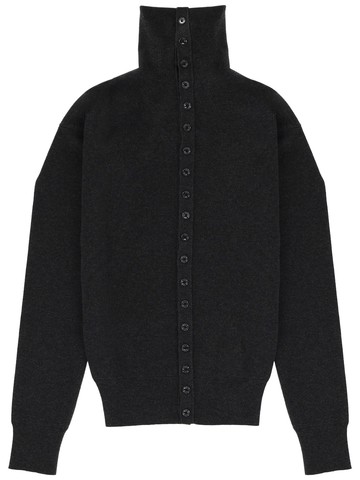 lemaire high collar cardigan