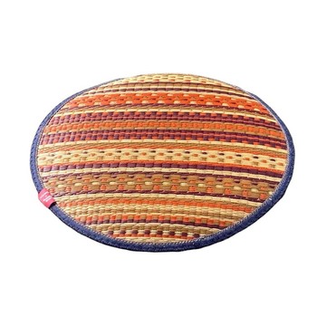 藺草坐墊Mile薄版 Ø38cm 莓果藍