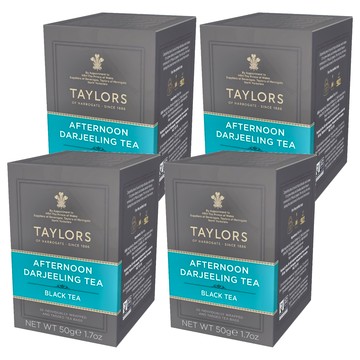 英國 TAYLORS 泰勒茶 經典系列 大吉嶺午茶 藍色  2.5g  20個  4盒