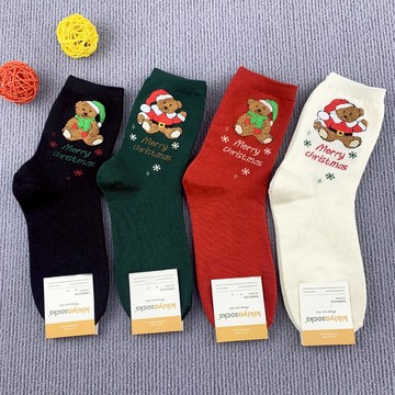 韓國襪 韓版襪 節慶襪子 聖誕襪 雪人襪 中筒襪 聖誕老人襪子 麋鹿襪 聖誕樹襪子 聖誕禮物薑餅人 台灣出貨 台灣賣家