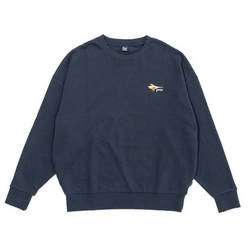日本限定 POLER GOOSEY EMB CREW 厚寬版大學TEE 刺繡休閒上衣 藍