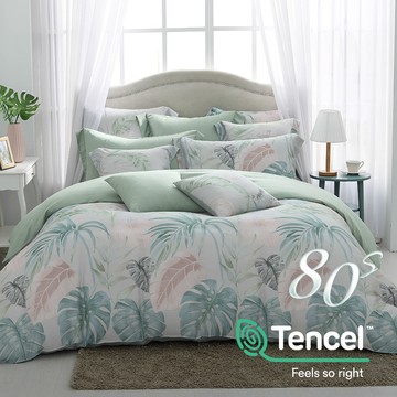 雙人床包被套組/ 天絲400織/  天絲 萊賽爾 / 威特夏 [鴻宇] 台灣製 - T20152