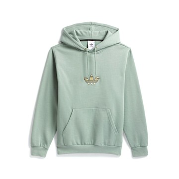 Adidas HJ Hoodie 男款 綠色 運動 休閒 帽T 三葉草 亞規 連帽 上衣 長袖 JD2711