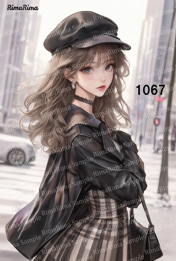 1067 原創貼紙 原創人物貼紙 貼紙 標籤 りまりま RimaRima