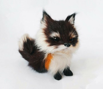 仿真動物模型 攝影道具 寵物 仿真狐貍 黃狐貍 裝飾擺件玩具