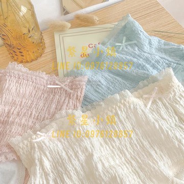 生理褲可愛泡泡棉感女士月經期女生全棉防漏中腰純棉內褲云朵【繁星小鎮】
