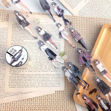 女孩走走-PET膠帶-紙膠帶