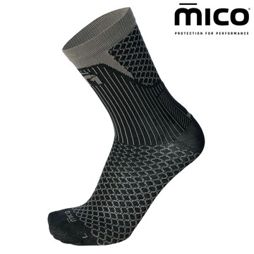 MICO/M1 輕量中筒越野跑襪 CA0106/170黑灰 (S-XL)/城市綠洲