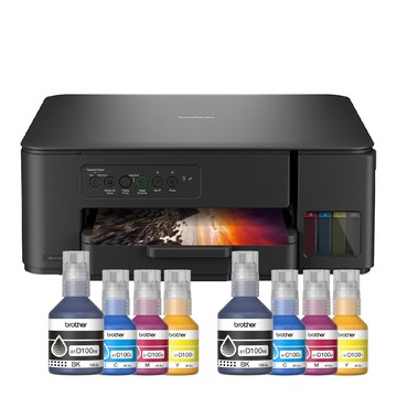BROTHER 【搭BTD100BK/C/M/Y墨水2組】DCP-T430W 威力印第四代大連供 四合一無線複合機(列印/影印/掃描)
