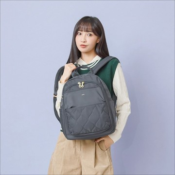 秀麗簡約機能款通勤休閒後背包23346-莫蘭迪灰