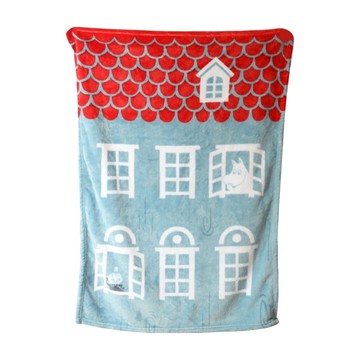 norns Moomin 毛毯 聚酯纖維  100 x 70cm  房屋