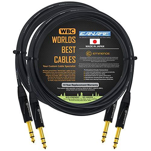 WORLDS BEST CABLES 2ユニット   15フィート   Canare L 4E6S Star Quad バランスT 並行輸入品