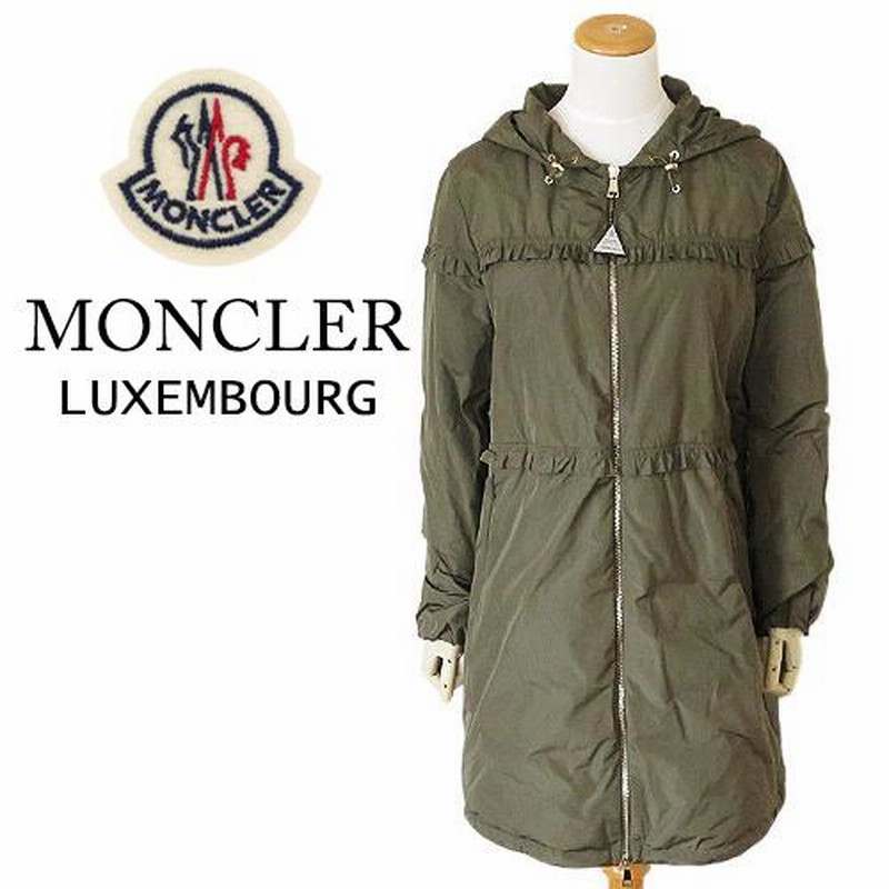 モンクレール コート LUXEMBOURG/ルクセンブルク 4982600 C0005 999/81A スプリングコート/秋 アウター ロング丈  レディース MONCLER ブラック/カーキ | LINEショッピング