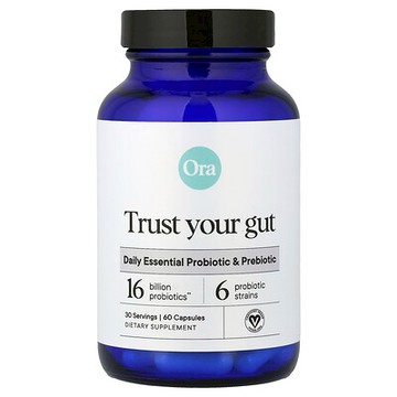 Ora, Trust Your Gut，每日必需益生菌和益生元，60 粒膠囊