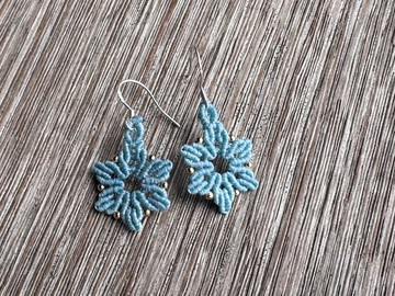 20260137 Macrame 南美蠟線 耳環 聖誕版