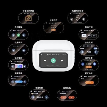 跨境A9pro全彩觸屏藍牙耳機ANC主動降噪全彩屏V8藍牙耳機華強北